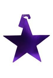 12in Metallic Purple Star Cutout