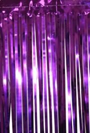 10ft x 15in Metallic Purple Fringe