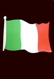 18in x 12in Italian Flag Cutout