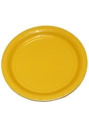 9in Yellow Paper Plates 