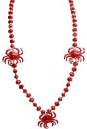 40in Crab with Red Rock Beads