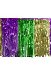 29in x 14ft Purple/ Green/ Gold Metallic Table Skirt