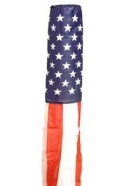 5ft x 5in Polyester Rayon USA Flag Windsock