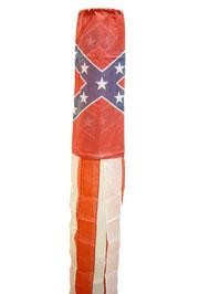 5ft x 5in Polyester Rayon Rebel/ Confederate Flag Windsock