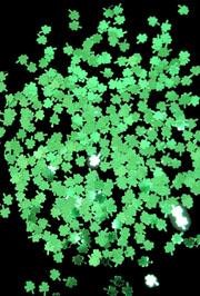 1oz Metallic Green St Patrick's Day Shamrock/ Clover Confetti 