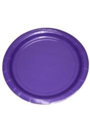 7in Purple Heavy Duty Plastic Plates