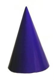 8in x 5in dia. Purple Party Hats