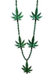 Naughty Beads: Marijuana Leaf Necklace