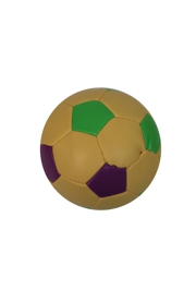 3.5in Purple Green Yellow Vinyl Soft Foam Soccer Ball
