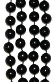 10mm 33in Black Beads