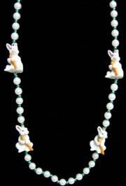 42in Easter Bunny w/ Pearl Beads