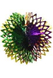 8in Purple/ Green/ Gold Shimmer Ball 