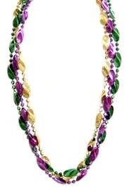 48in Metallic Purple/ Green/ Gold Big Jumbo Twist Beads