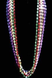 72in 12mm Metallic 6 Assorted Color Casino Dice Beads