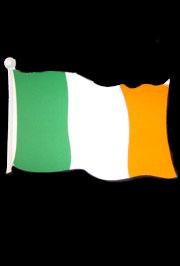 Irish Paper Flag Cutout