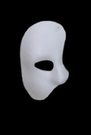 Half Masks: White Satin Phantom of the Opera