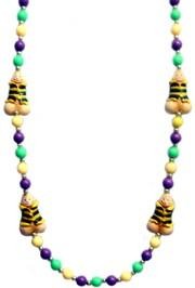 42in Penis w/ Mardi Gras Shirt Necklace