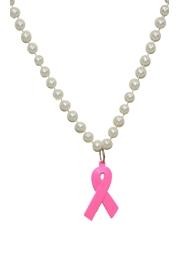 Pink Ribbon Necklace 
