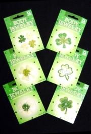 2in x 2in Assorted St Patrick's Day Body Jewelry/ Tattoos 