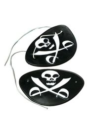 3in Plastic Pirate Eye Patch 