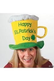 9in Tall St Patrick's Day Beer Mug Hat 