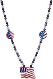 USA Light-Up Flag Necklace