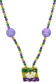 42in Mardi Gras Light Up Flag Necklace