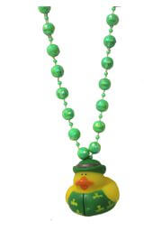 42in St Pats Rubber Duck Necklace 