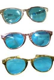 11in x 3.75in Jumbo Metallic Assorted Color Glasses/ Sunglasses