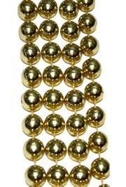 14mm 48in Metallic Gold Beads