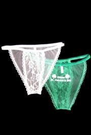 St. Paddy's Day Panties and Garters are a great throw ... and catch! We have Lace panties, St. Patrick's panties...