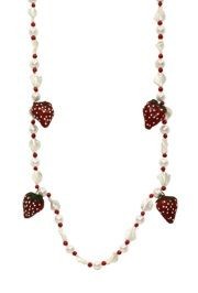 Strawberry Medallion Necklace