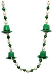 42in St Pats beads w/ 4 Leprechaun Hats 