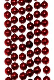 10mm 42in Metallic Red Beads