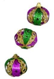 70mm Purple Green Gold Hanging Ornaments