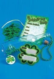 7.5in Plastic St Patrick's Day Invitation In A Bottle 