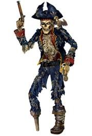 6ft Jointed Pirate Skeleton 