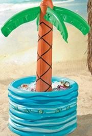 Inflatable Palm Tree In Pool Cooler