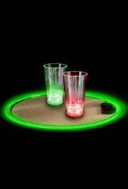 14in Green EL-Wire Light Up Serving Tray