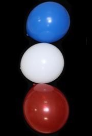 12in Red/ White/ Blue Latex Balloons