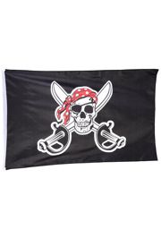 3ft x 5ft Polyester Pirate Flag Skull and Sword 