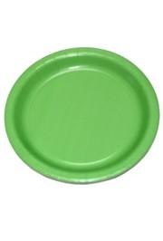 7in Citrus Green Heavy Duty Plastic Plates 