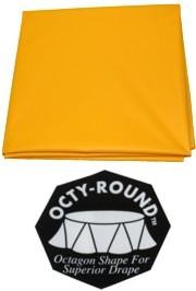 82in School Bus Yellow Round Heavy Duty Plastic Table Covers