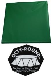 82in Green Round Heavy Duty Plastic Table Covers 