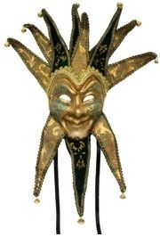 Paper Mache: Venetian Jester Masquerade Mask