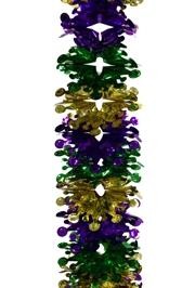 6in x 9ft Purple Green Gold Holographic Garland
