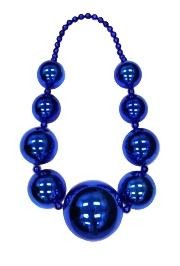 Big Balls Necklace: Metallic Blue