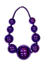 Big Balls Necklace: Metallic Purple