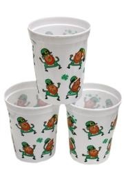 17oz Hard Plastic and Reusable St. Patrick's Day Throw Cups 