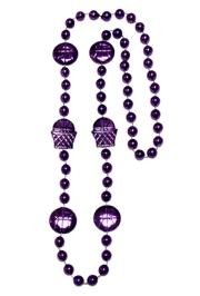 36in Metallic Purple Basketball Beads